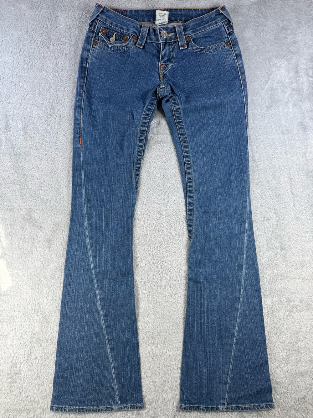 True Religion Joey Jeans 25 Y2K Low Rise Flare Bootcut Made in USA
